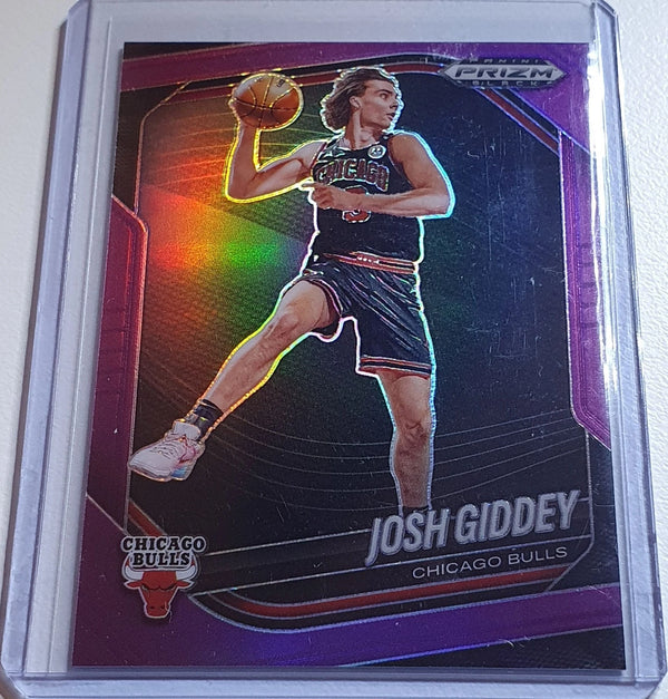 2024 Panini Prizm Black Josh Giddey #126 PURPLE /99 Holo Bulls - Ready to Grade