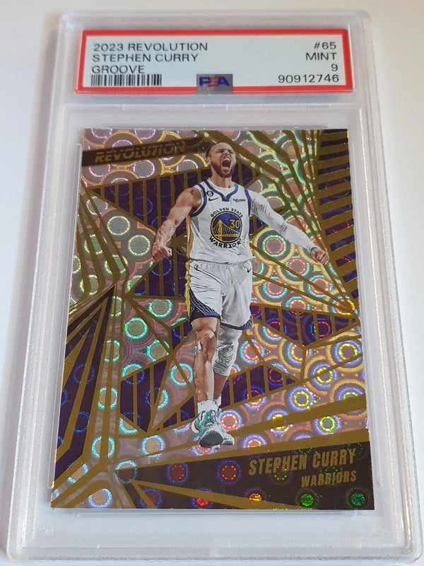 2023 Panini Revolution Stephen Curry #65 GROOVE Holo - PSA 9 (POP 6)