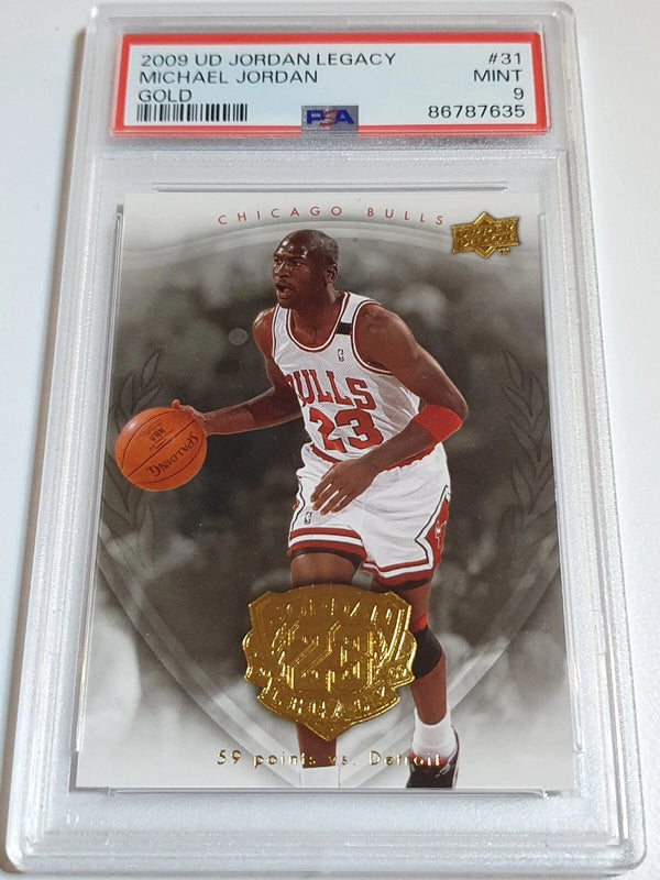 2009 Upper Deck Jordan Legacy Michael Jordan #31 GOLD - PSA 9 (POP 34)