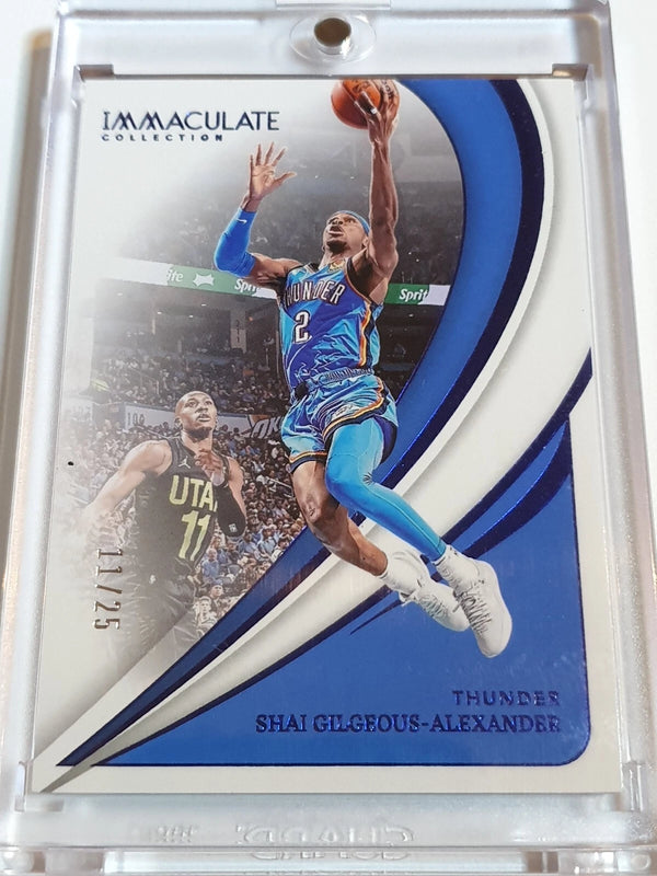 2023 Immaculate Shai Gilgeous-Alexander #59 BLUE /25 Foil Action - Rare