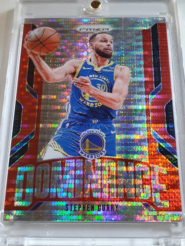 2024 Panini Prizm Stephen Curry #21 RED PULSAR /75 Holo Dominance - Rare