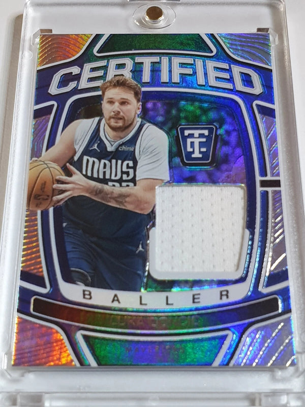 2024 Totally Certified Luka Doncic #PATCH SILVER /99 Game Worn Jersey - Rare