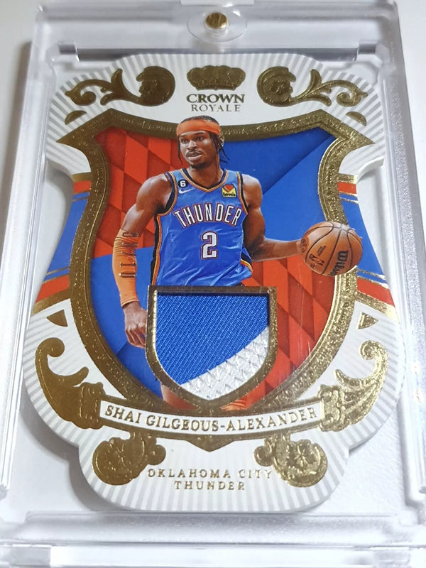 2023 Crown Royale Shai Gilgeous-Alexander #PATCH PRIME /10 Game 2 Color Jersey