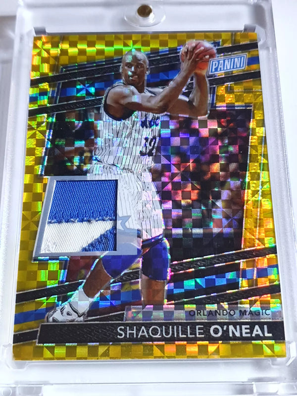 2024 Panini Shaquille O'Neal #PATCH GOLD /10 Letter 2 Color Jersey - Rare