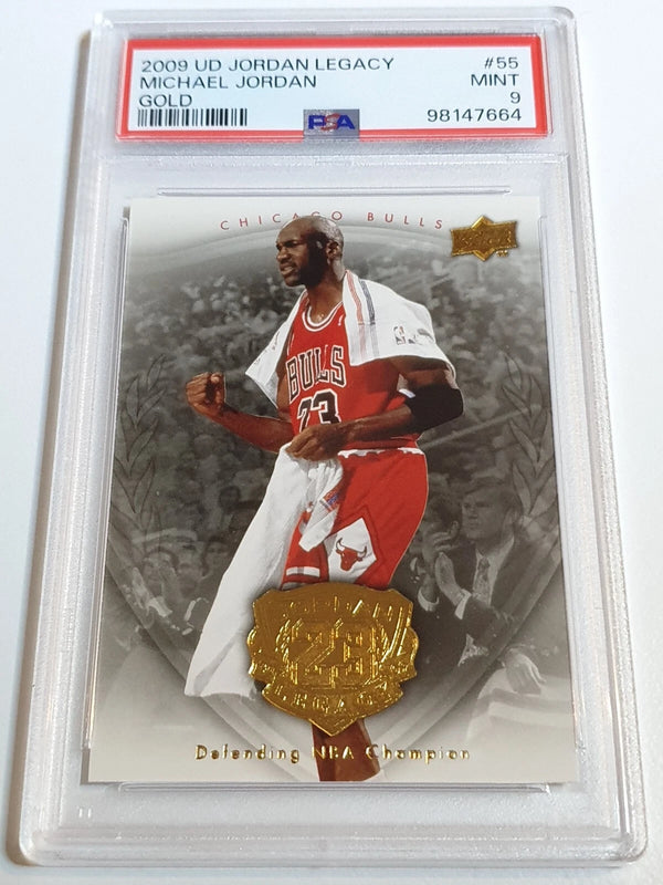 2009 Upper Deck Jordan Legacy Michael Jordan #55 GOLD - PSA 9 (POP 22)