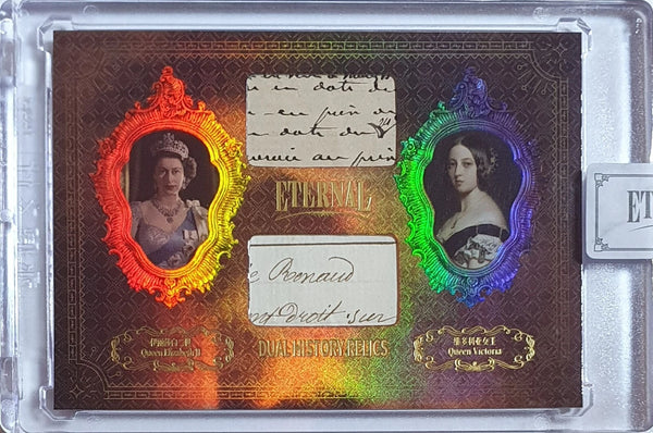 2024 Eternal Queen Elizabeth II Queen Victoria #RELICS /99 Dual Relics - Sealed