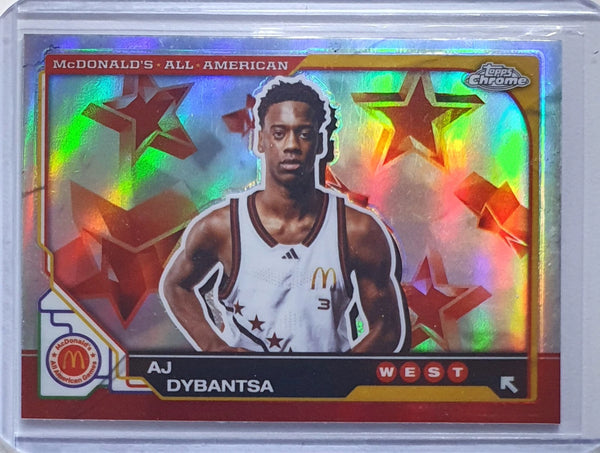 2025 Topps Chrome McDonald's AJ Dybantsa Rookie #45 REFRACTOR - Ready to Grade