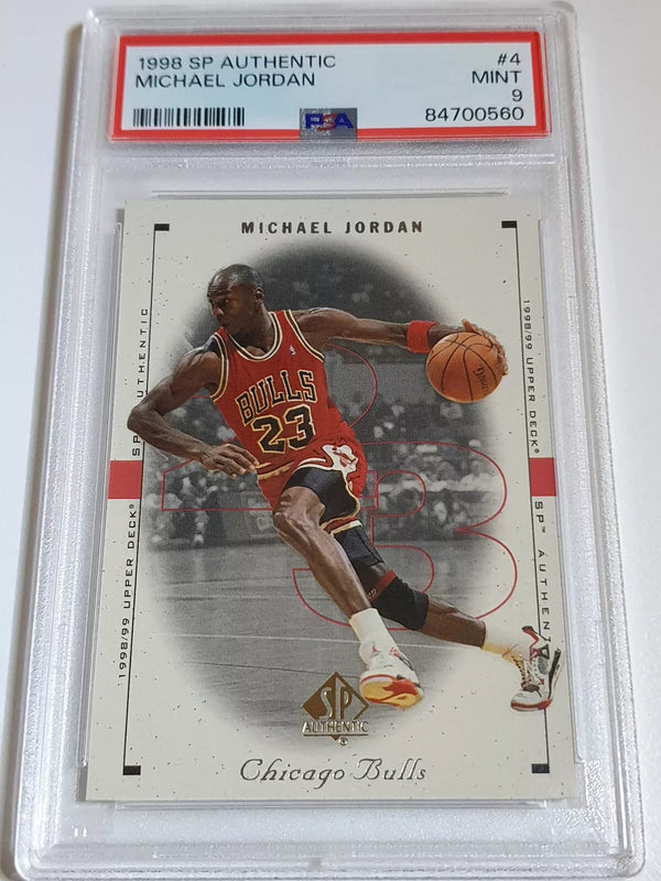1998 Upper Deck SP Authentic Michael Jordan #4 - PSA 9 (Low POP)