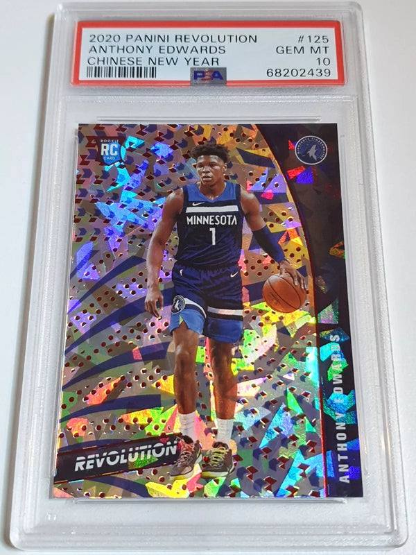 2020 Revolution Anthony Edwards Rookie #125 CHINESE NEW YEAR - PSA 10 (LOW POP)