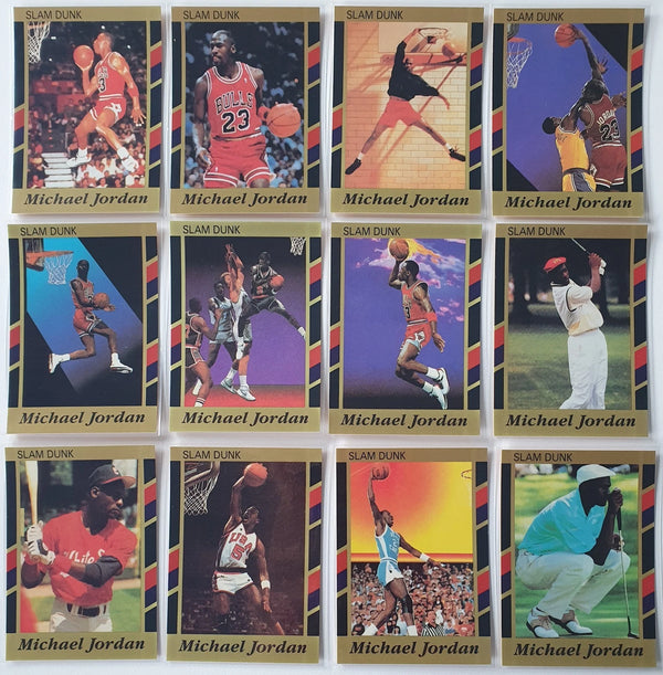 1990 Slam Dunk Michael Jordan Best of the Best (Complete Set of 12) - Rare