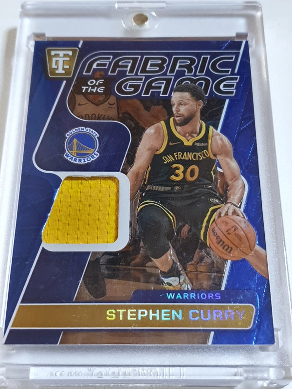 2024 Totally Certified Stephen Curry #PATCH MIRROR BLUE /49 Game Worn Jersey