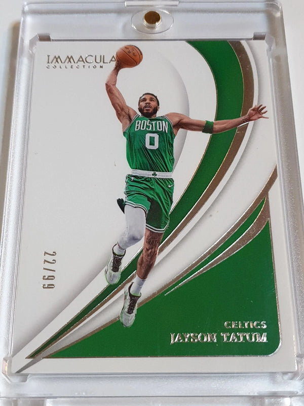 2023 Panini Immaculate Jayson Tatum #13 SILVER /99 Prizm - Ready to Grade