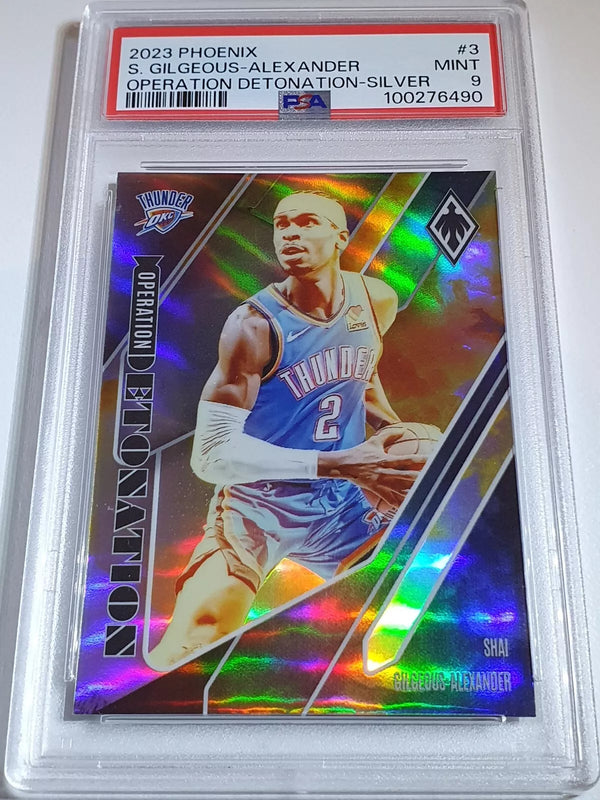 2023 Panini Phoenix Shai Gilgeous-Alexander #3 SILVER Holo - PSA 9 (POP 1)