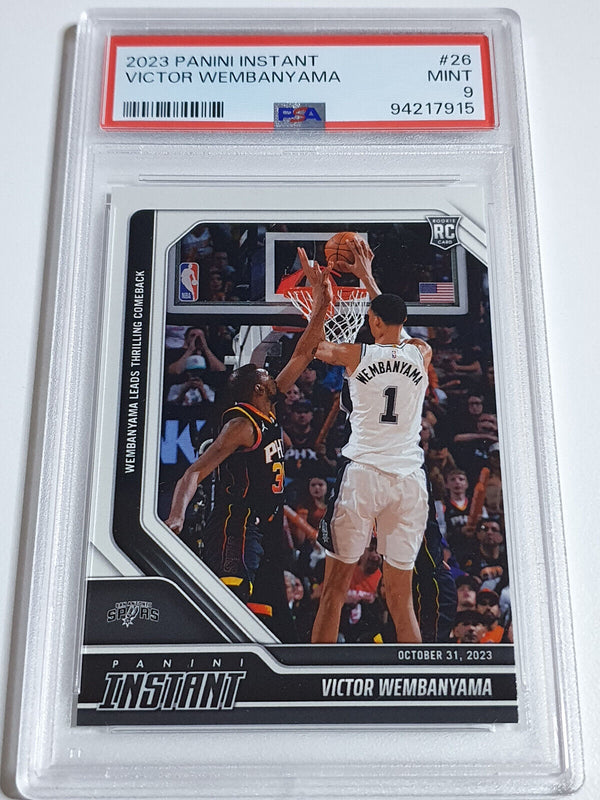 2023 Panini Instant Victor Wembanyama Rookie #26 /10018 RC - PSA 9 (LOW POP)