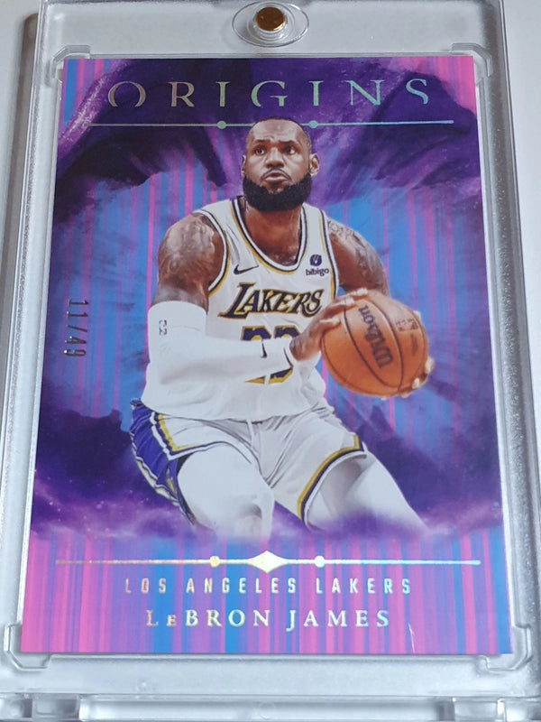 2024 Panini Origins Lebron James #35 NEON STRIPES /49 Edition - Ready to Grade