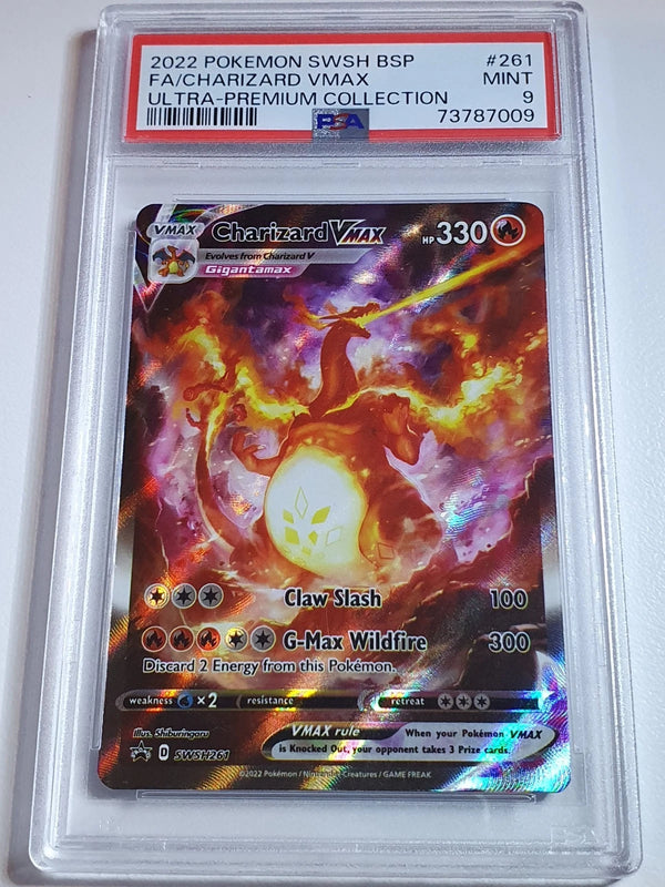 2022 Pokémon Charizard VMAX #SWSH261 SWSH Black Star Promo - PSA 9