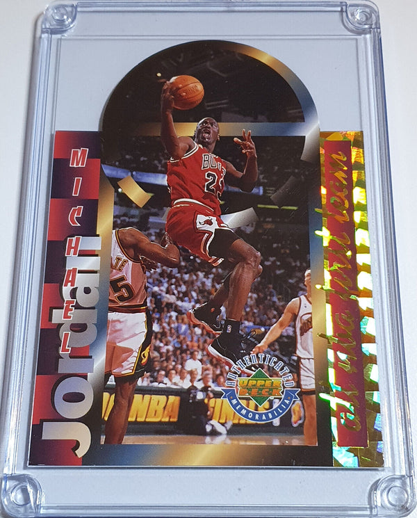 1996 Upper Deck Michael Jordan /2500 Jumbo Die-Cut All NBA First Team - Rare