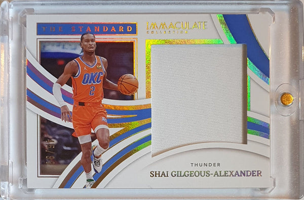 2021 Immaculate Shai Gilgeous-Alexander #PATCH /99 Game Worn Jumbo Jersey - Rare