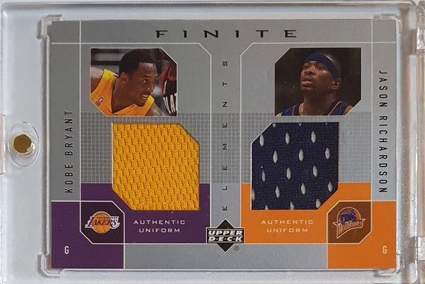 2002 Upper Deck Kobe Bryant | Richardson FINITE #PATCH Game Worn Dual Jerseys