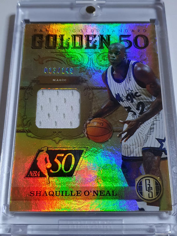 2012 Gold Standard Shaquille O'Neal #PATCH /149 Game Worn Jersey - Rare