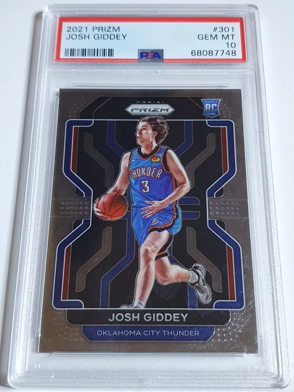2021 Panini Prizm Josh Giddey Rookie #301 RC - PSA 10 (LOW POP)