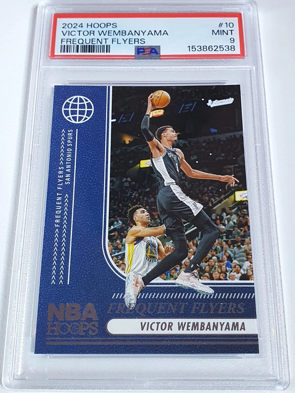 2024 Panini NBA Hoops Victor Wembanyama #10 Frequent Flyer - PSA 9 (POP 7)