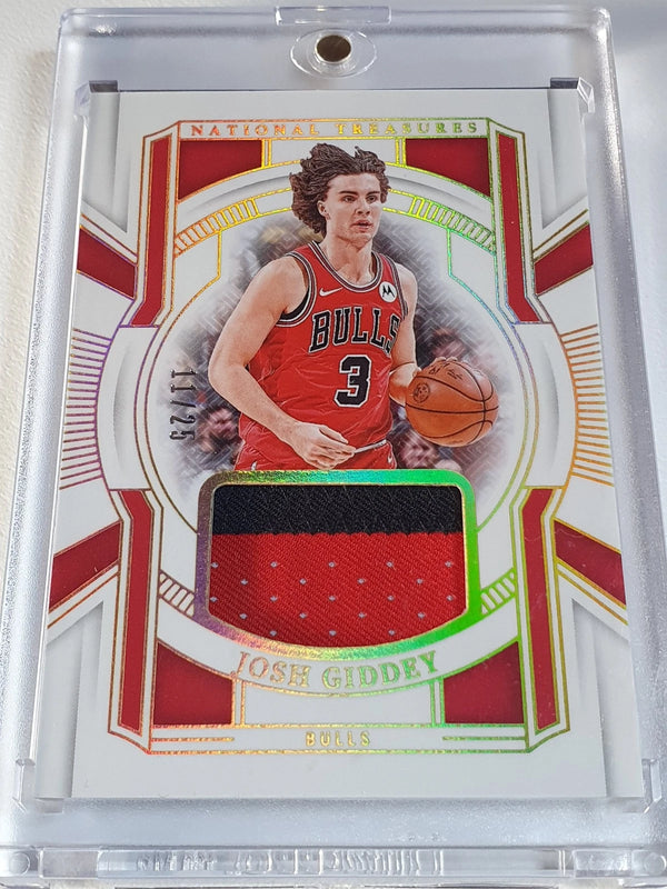 2024 National Treasures Josh Giddey #PATCH PRIME /25 Game Worn Jersey (Bulls)