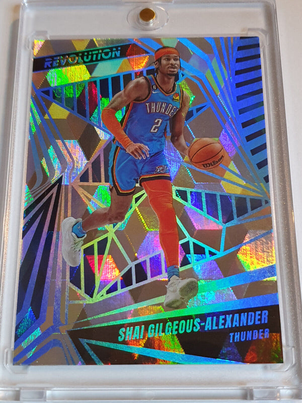 2023 Panini Revolution Shai Gilgeous-Alexander #76 CUBIC /50 Holo - Rare