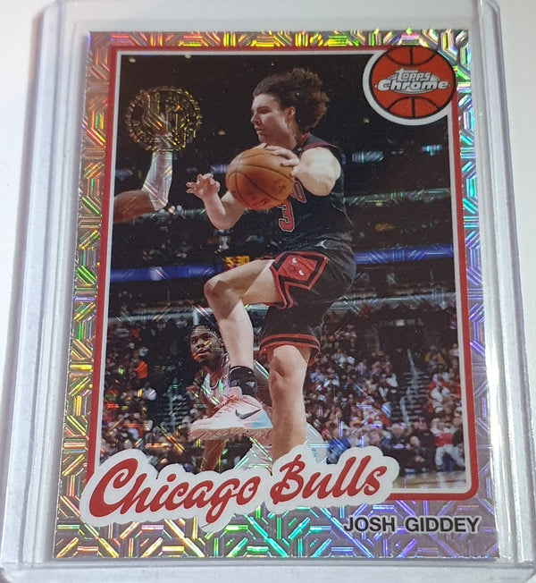 2025 Topps Josh Giddey #TC-CB MOJO Refractor 1980-81 Chrome (Bulls) - Rare
