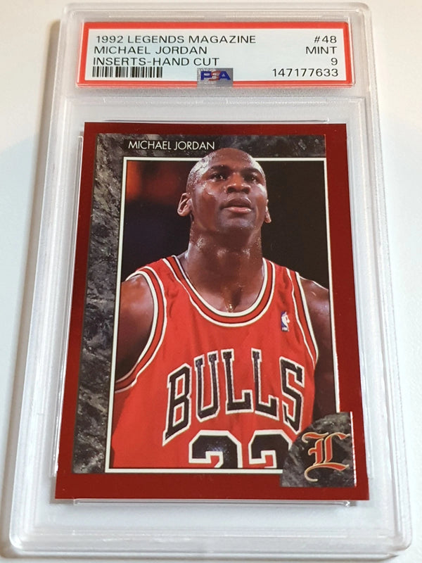 1992 Legends Magazine Michael Jordan #48 Hand Cut - PSA 9 (POP 43)