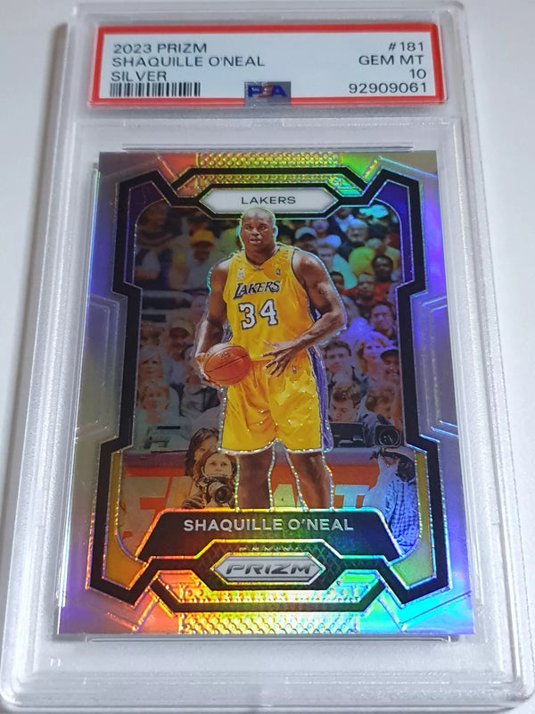 2023 Panini Prizm Shaquille O'Neal #181 SILVER Prizm - PSA 10 (POP 16)