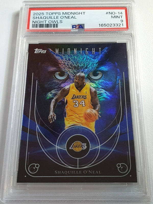 2025 Topps Midnight Shaquille O'Neal #NO-14 Night Owls - PSA 9 (POP 2)