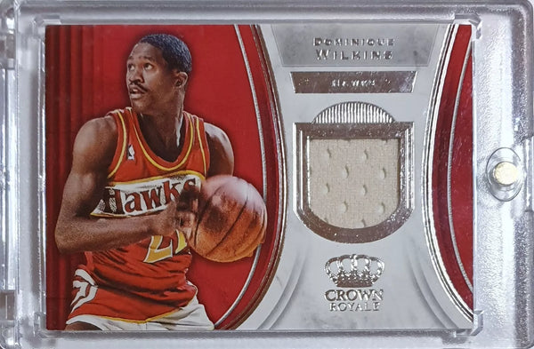2018 Panini Crown Royale Dominique Wilkins #PATCH Game Worn Jersey - Rare