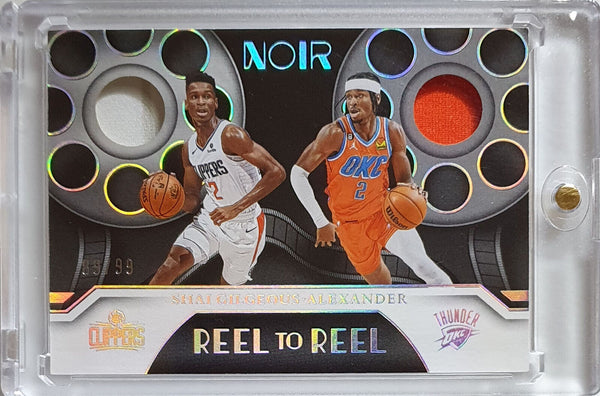 2022 Noir Shai Gilgeous-Alexander PATCH /99 Dual Game Worn Jerseys Holo - Rare