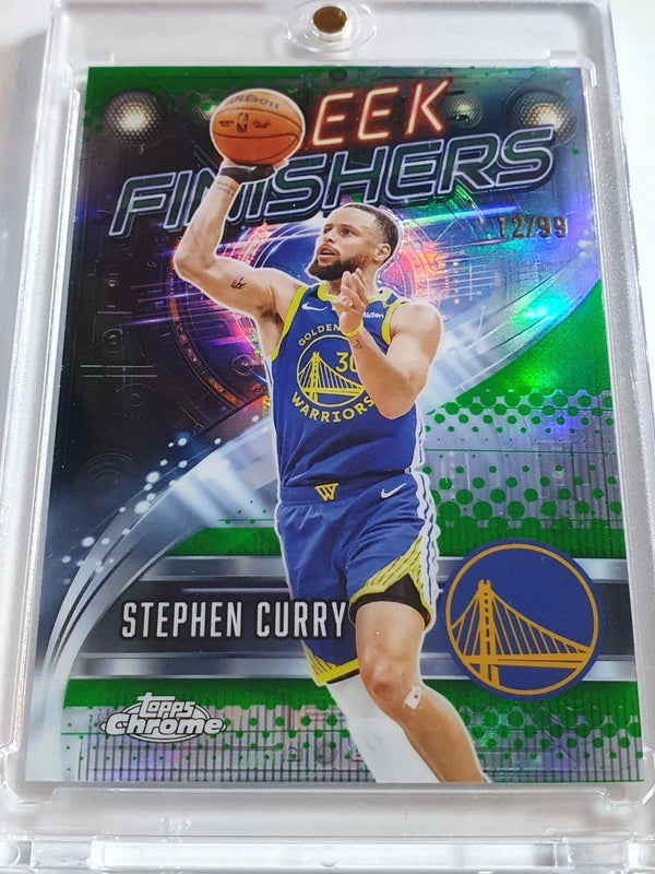 2025 Topps Chrome Stephen Curry #SF1 GREEN /99 Refractor - Ready to Grade