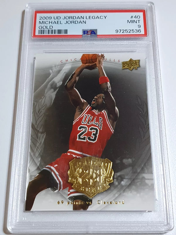 2009 Upper Deck Jordan Legacy Michael Jordan #40 GOLD - PSA 9 (POP 15)