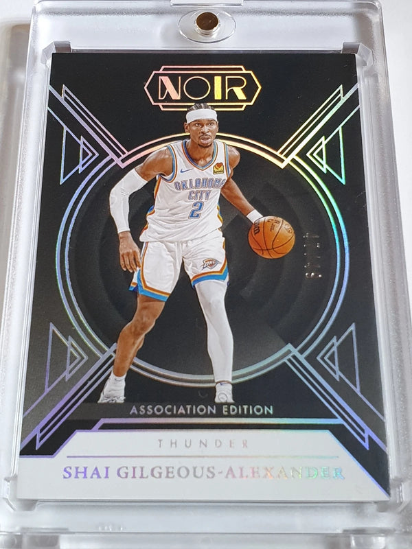 2024 Panini Noir Shai Gilgeous-Alexander #4 HOLO SILVER /49 Association Edition