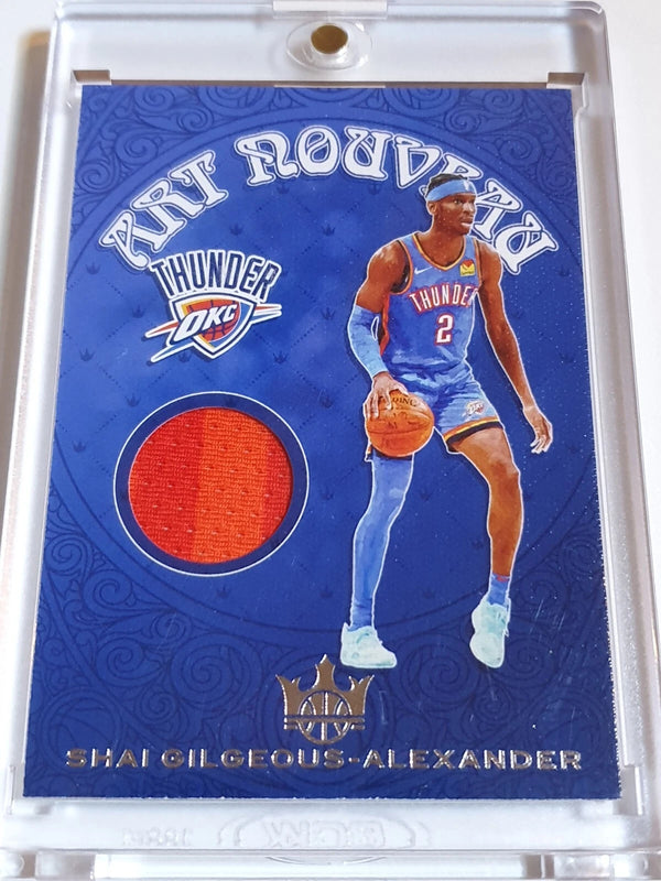 2020 Court Kings Shai Gilgeous-Alexander #PATCH Game Worn 2 Color Jersey - Rare