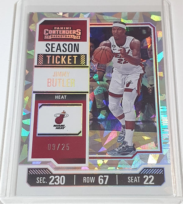 2023 Panini Contenders Jimmy Butler #69 CRACKED ICE /25 Holo - Ready to Grade
