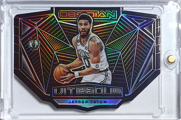 2022 Panini Obsidian Jayson Tatum #6 HOLO Die-Cut Vitreous - Ready to Grade