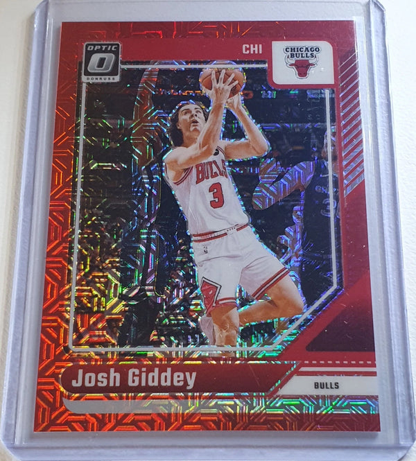 2024 Panini Donruss Optic Josh Giddey #120 CHOICE RED /88 Holo (Bulls) - Rare