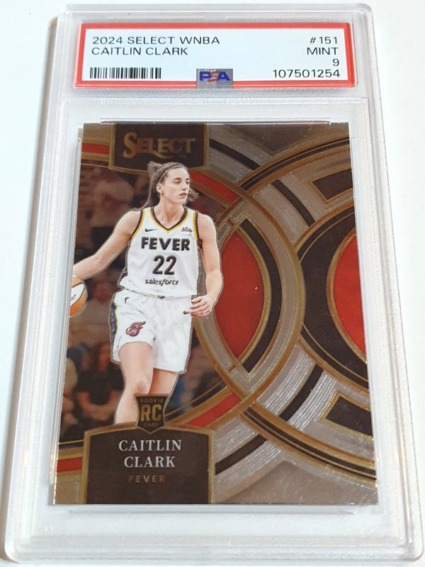 2024 Panini Select WNBA Caitlin Clark Rookie #151 Premier Level RC - PSA 9
