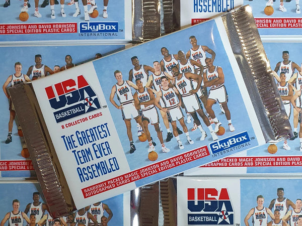 1992 Skybox USA Basketball Single Sealed Pack w/ Jordan & Magic - Factory Sealed