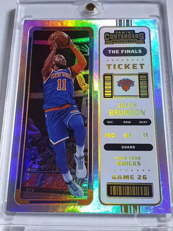 2022 Panini Contenders Jalen Brunson #24 THE FINALS /49 Holo - Ready to Grade