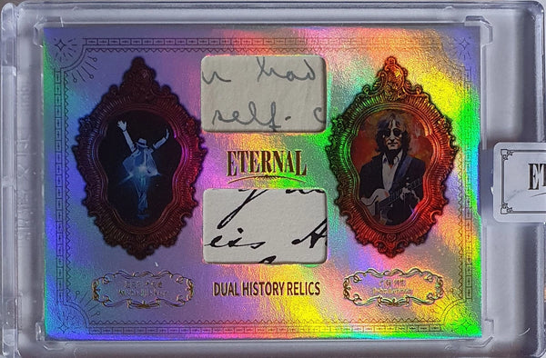 2024 Eternal Michael Jackson John Lennon #RELICS SILVER /50 Dual Relics - Sealed