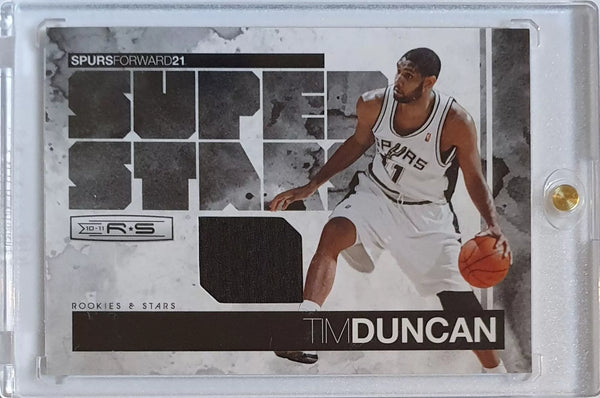 2010 Panini Rookies & Stars Tim Duncan #PATCH /299 Game Worn Jersey - Rare