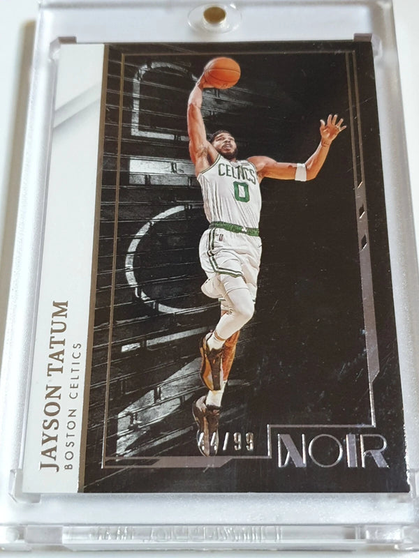2021 Panini Noir Jayson Tatum #23 /99 Association Edition - Ready to Grade