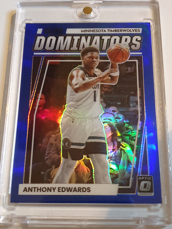 2022 Donruss Optic Anthony Edwards #23 BLUE /49 Elite Dominators - Rare