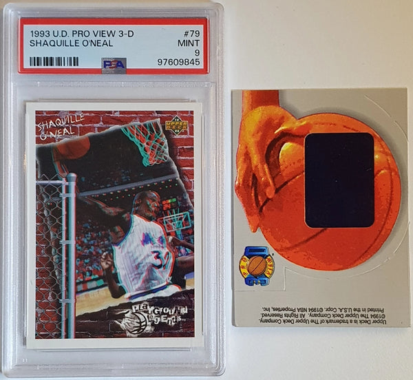 1993 Upper Deck Pro View 3-D Shaquille O'Neal #79 3-D Glasses - PSA 9 (POP 17)