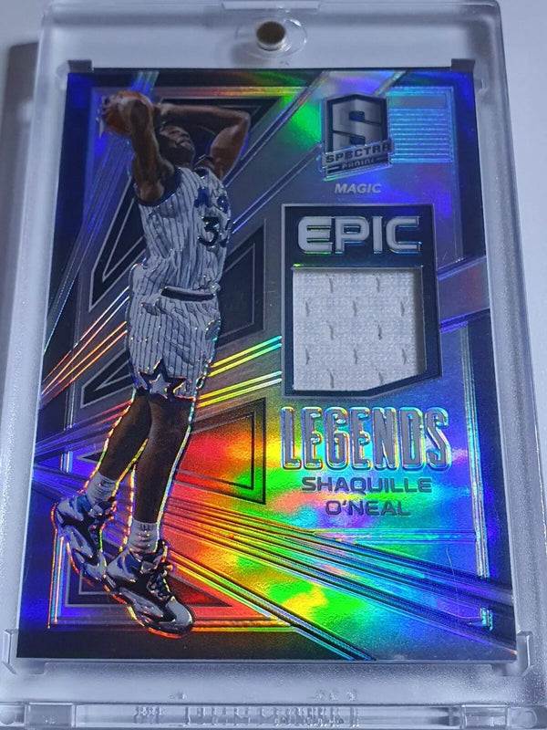 2017 Spectra Shaquille O'Neal #PATCH SILVER /149 Prizm Game Worn Jersey - Rare